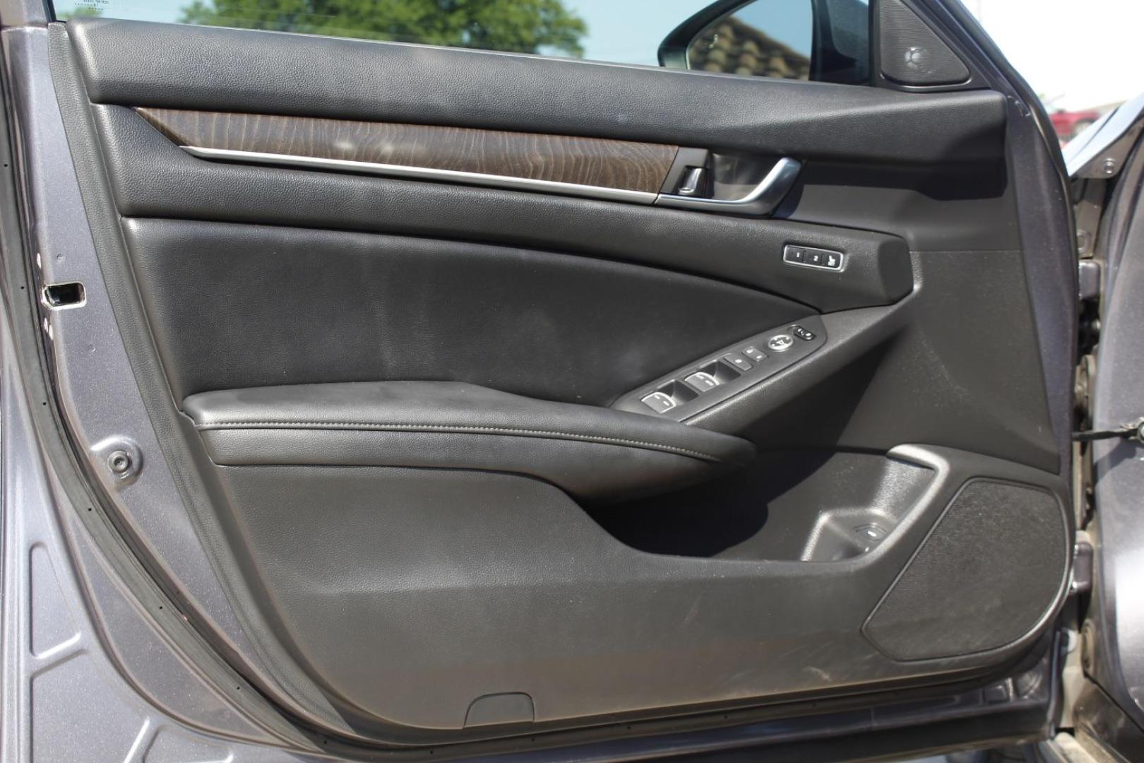 2019 Gray Honda Accord EX-L (1HGCV1F5XKA) with an 1.5L I-4 gasoline direct injection engine, located at 2401 E Main St., Grand Prairie, TX, 75050, (972) 262-4440, 32.748981, -96.969643 - Photo#17