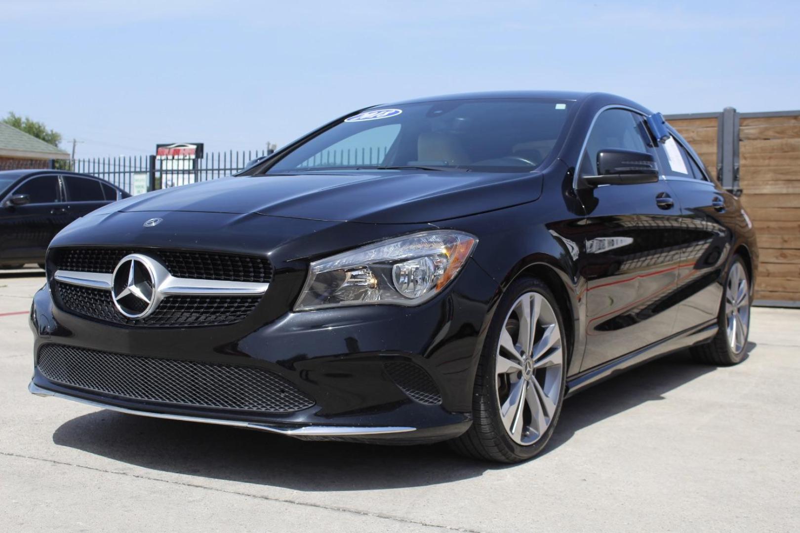 2018 Black Mercedes-Benz CLA 250 (WDDSJ4EB6JN) , located at 2401 E Main St., Grand Prairie, TX, 75050, (972) 262-4440, 32.748981, -96.969643 - Photo#1