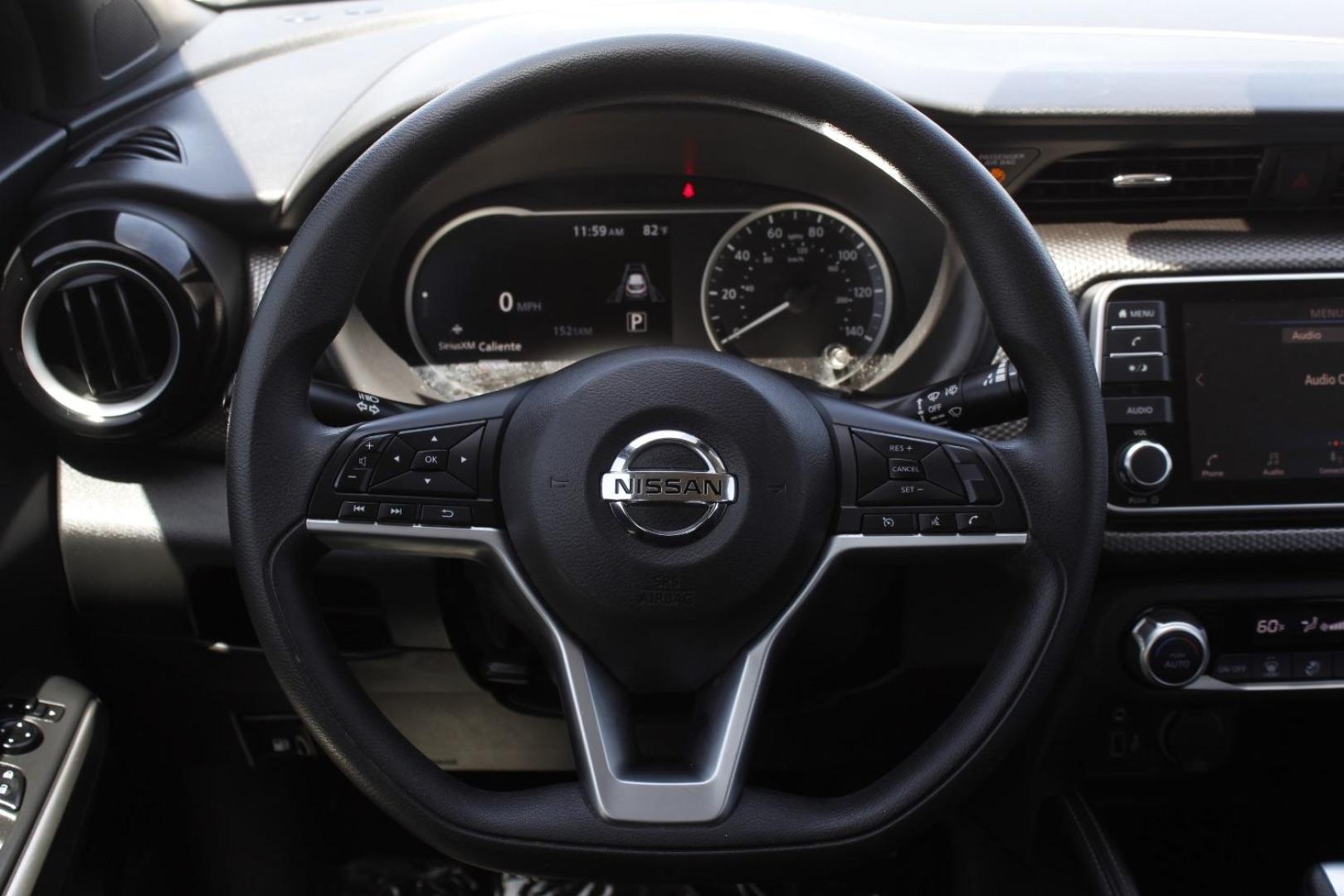 2020 White Nissan Kicks SV Xtronic CVT (3N1CP5CV3LL) with an 1.6L I-4 DOHC engine, located at 2401 E Main St., Grand Prairie, TX, 75050, (972) 262-4440, 32.748981, -96.969643 - Photo#22