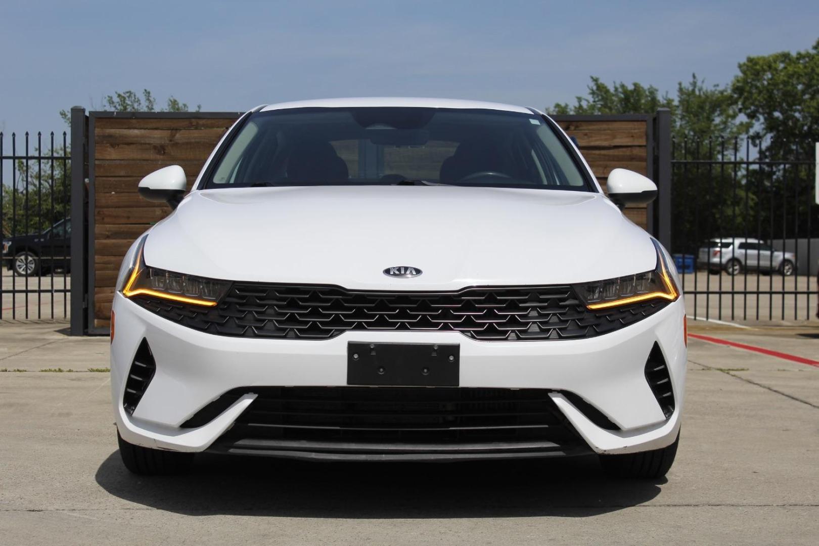 2021 White Kia K5 LXS (5XXG14J23MG) with an Gamma-II 1.6L I-4 gasoline direct injection engine, located at 2401 E Main St., Grand Prairie, TX, 75050, (972) 262-4440, 32.748981, -96.969643 - Photo#0