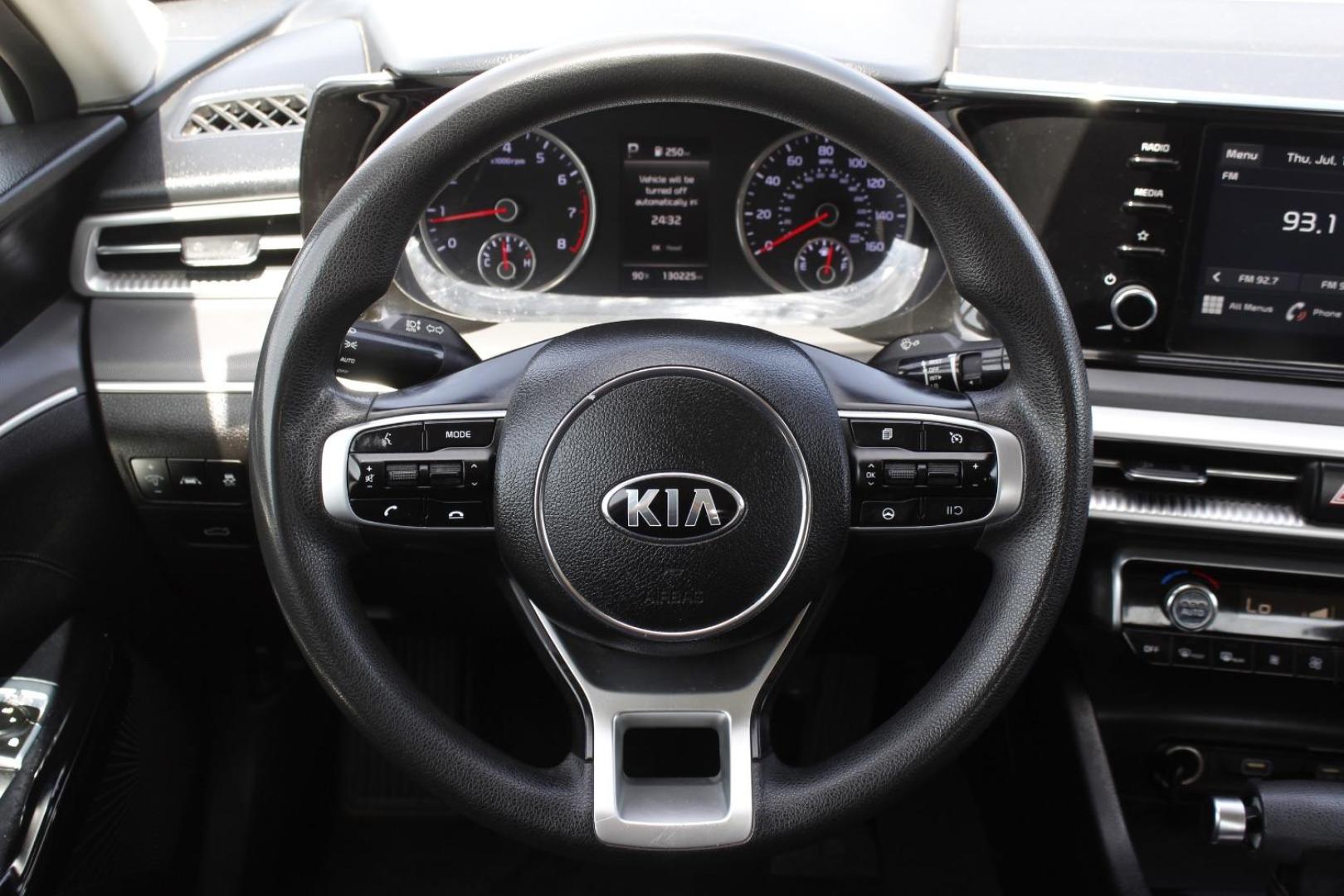 2021 White Kia K5 LXS (5XXG14J23MG) with an Gamma-II 1.6L I-4 gasoline direct injection engine, located at 2401 E Main St., Grand Prairie, TX, 75050, (972) 262-4440, 32.748981, -96.969643 - Photo#22