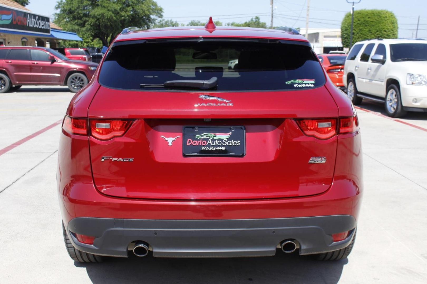 2018 Red Jaguar F-PACE 25t Prestige (SADCK2FX3JA) with an Ingenium 2L I-4 gasoline direct injection engine, located at 2401 E Main St., Grand Prairie, TX, 75050, (972) 262-4440, 32.748981, -96.969643 - Photo#6