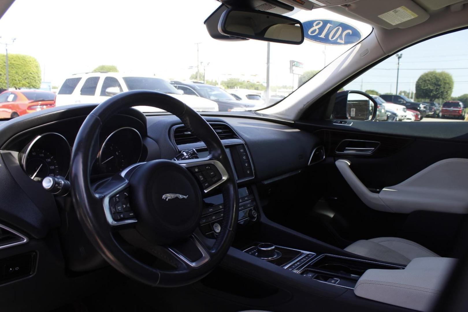 2018 Red Jaguar F-PACE 25t Prestige (SADCK2FX3JA) with an Ingenium 2L I-4 gasoline direct injection engine, located at 2401 E Main St., Grand Prairie, TX, 75050, (972) 262-4440, 32.748981, -96.969643 - Photo#12
