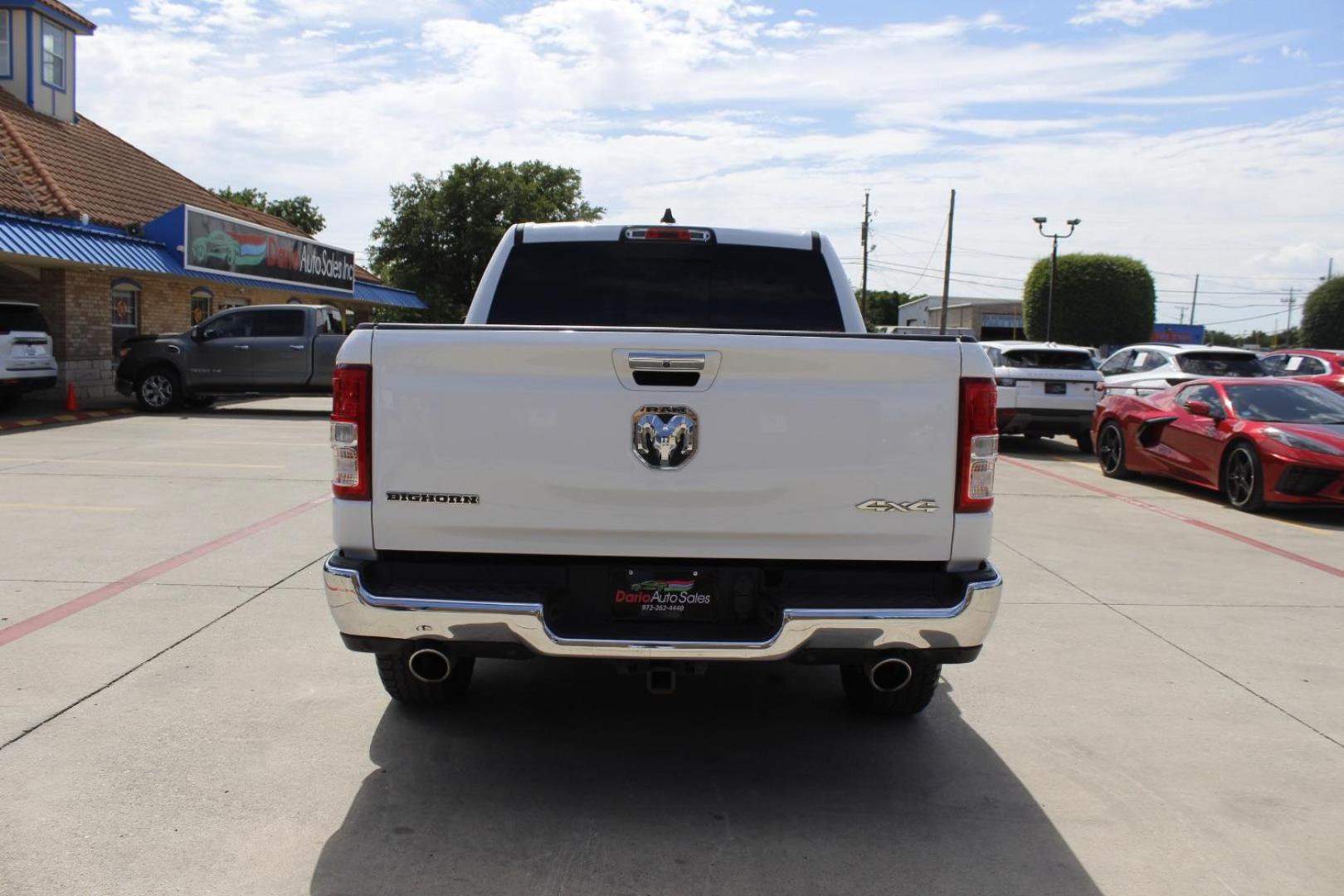 2019 White Ram 1500 Big Horn/Lone Star Crew Cab 4x4 5'7 Box (1C6SRFFT2KN) , located at 2401 E Main St., Grand Prairie, TX, 75050, (972) 262-4440, 32.748981, -96.969643 - Photo#5