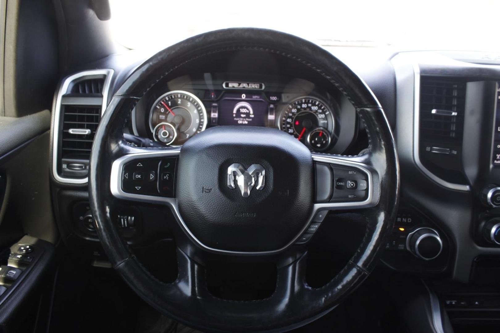 2019 White Ram 1500 Big Horn/Lone Star Crew Cab 4x4 5'7 Box (1C6SRFFT2KN) , located at 2401 E Main St., Grand Prairie, TX, 75050, (972) 262-4440, 32.748981, -96.969643 - Photo#12