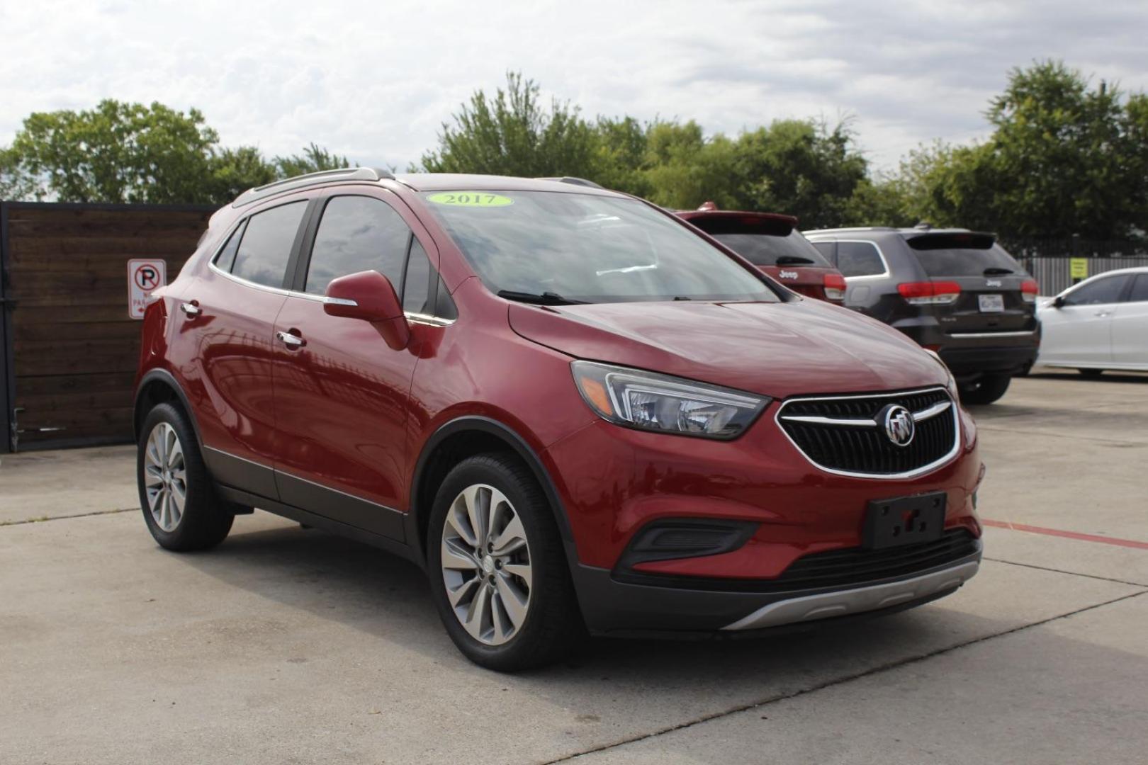 2017 Red Buick Encore Preferred (KL4CJASB0HB) with an Ecotec 1.4L I-4 DOHC engine, located at 2401 E Main St., Grand Prairie, TX, 75050, (972) 262-4440, 32.748981, -96.969643 - Photo#1