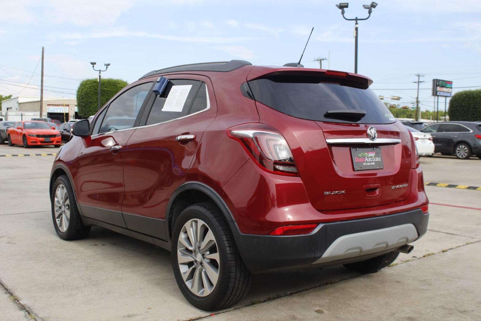 2017 Red Buick Encore Preferred (KL4CJASB0HB) with an Ecotec 1.4L I-4 DOHC engine, located at 2401 E Main St., Grand Prairie, TX, 75050, (972) 262-4440, 32.748981, -96.969643 - Photo#7