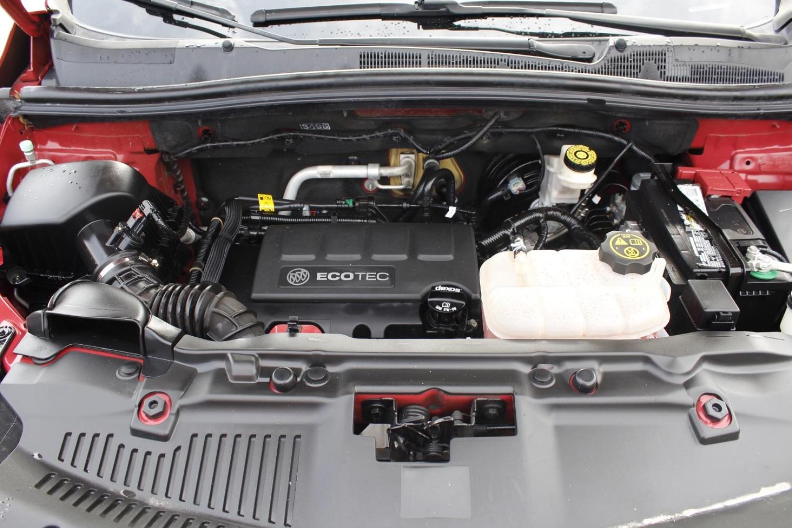 2017 Red Buick Encore Preferred (KL4CJASB0HB) with an Ecotec 1.4L I-4 DOHC engine, located at 2401 E Main St., Grand Prairie, TX, 75050, (972) 262-4440, 32.748981, -96.969643 - Photo#24