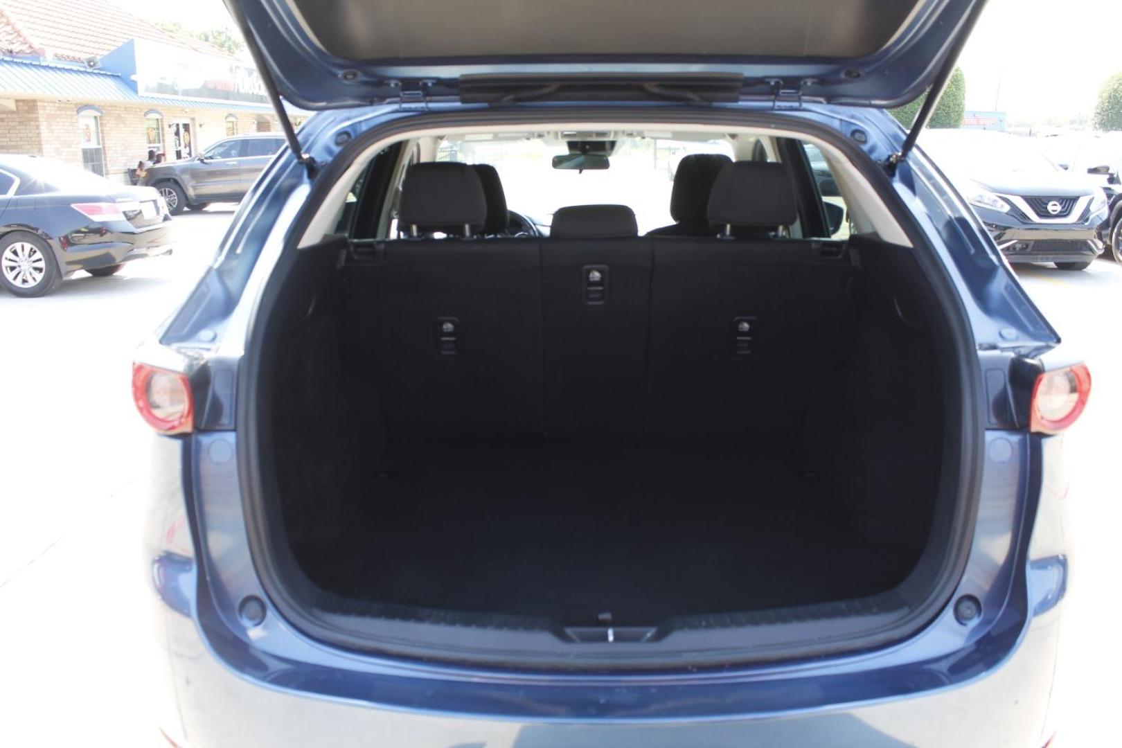 2018 Blue Mazda CX-5 Sport (JM3KFABM6J1) with an SKYACTIV-G 2.5L I-4 gasoline direct injection engine, located at 2401 E Main St., Grand Prairie, TX, 75050, (972) 262-4440, 32.748981, -96.969643 - Photo#8