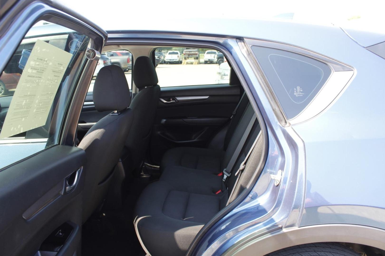 2018 Blue Mazda CX-5 Sport (JM3KFABM6J1) with an SKYACTIV-G 2.5L I-4 gasoline direct injection engine, located at 2401 E Main St., Grand Prairie, TX, 75050, (972) 262-4440, 32.748981, -96.969643 - Photo#17