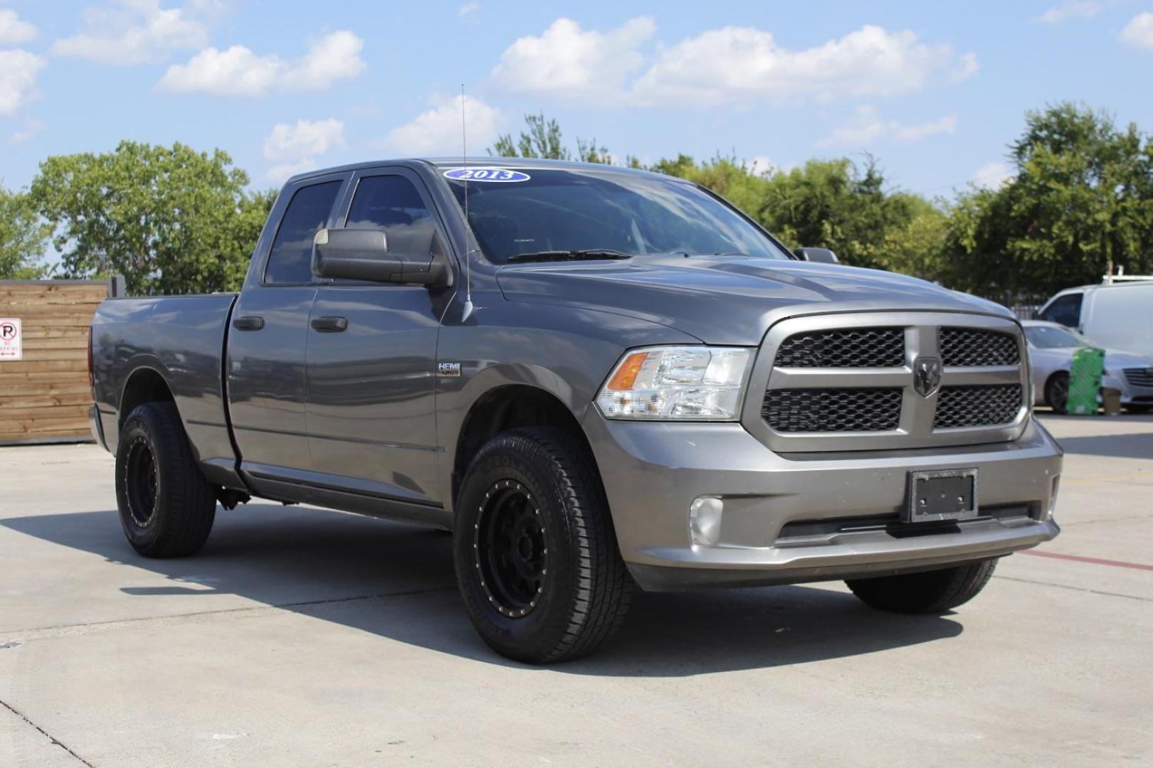 2013 Gray Ram 1500 Express (1C6RR6FT6DS) with an HEMI 5.7L V-8 variable valve control engine, located at 2401 E Main St., Grand Prairie, TX, 75050, (972) 262-4440, 32.748981, -96.969643 - Photo#1