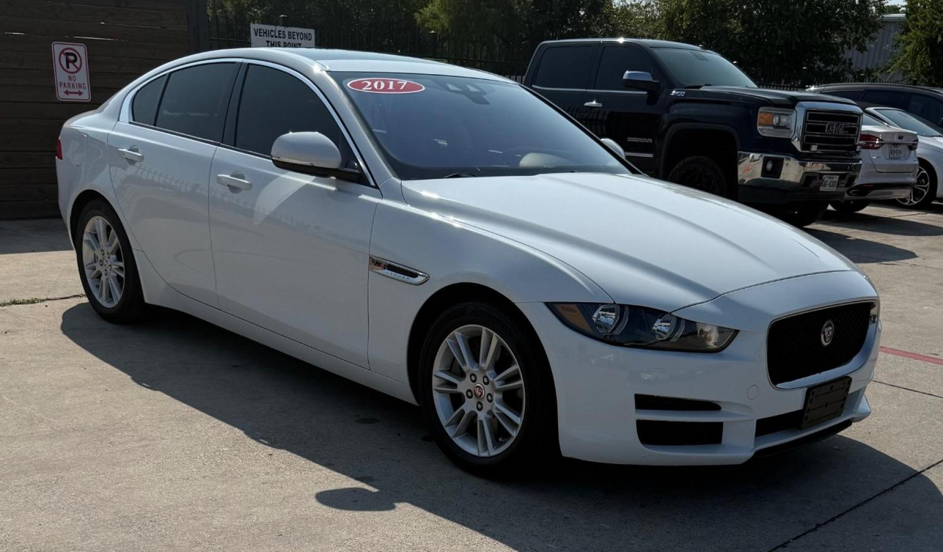 2017 White Jaguar XE 25t Premium (SAJAD4BG1HA) with an 2L I-4 gasoline direct injection engine, located at 2401 E Main St., Grand Prairie, TX, 75050, (972) 262-4440, 32.748981, -96.969643 - Photo#11