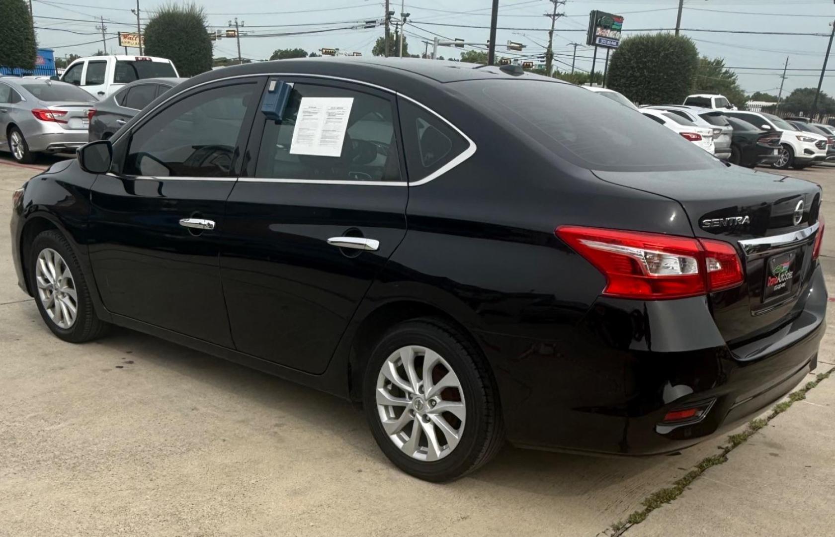 2019 Black Nissan Sentra SV (3N1AB7AP8KY) with an 1.8L I-4 DOHC engine, located at 2401 E Main St., Grand Prairie, TX, 75050, (972) 262-4440, 32.748981, -96.969643 - Photo#3