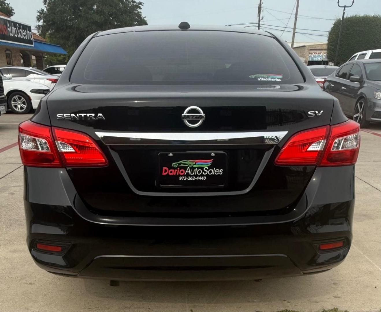 2019 Black Nissan Sentra SV (3N1AB7AP8KY) with an 1.8L I-4 DOHC engine, located at 2401 E Main St., Grand Prairie, TX, 75050, (972) 262-4440, 32.748981, -96.969643 - Photo#4