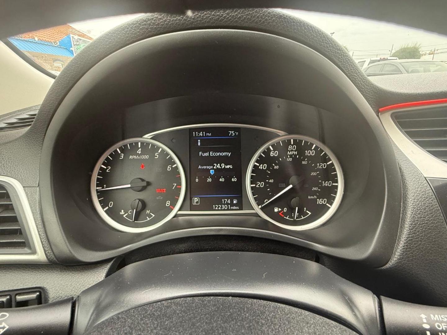 2019 Black Nissan Sentra SV (3N1AB7AP8KY) with an 1.8L I-4 DOHC engine, located at 2401 E Main St., Grand Prairie, TX, 75050, (972) 262-4440, 32.748981, -96.969643 - Photo#17