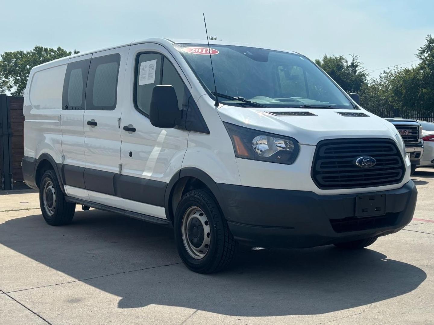 2018 White Ford Transit-150 - (1FTYE1ZM0JK) , located at 2401 E Main St., Grand Prairie, TX, 75050, (972) 262-4440, 32.748981, -96.969643 - Photo#1