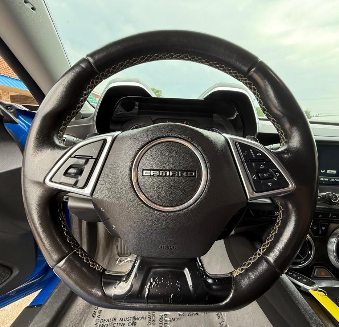 2018 Blue Chevrolet Camaro 1LT (1G1FB1RX6J0) , located at 2401 E Main St., Grand Prairie, TX, 75050, (972) 262-4440, 32.748981, -96.969643 - Photo#17