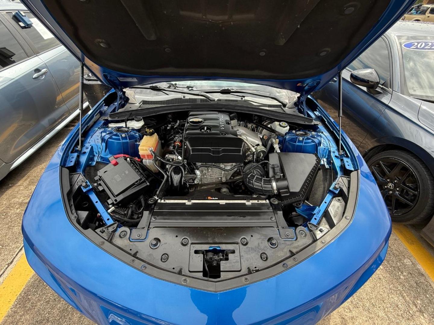 2018 Blue Chevrolet Camaro 1LT (1G1FB1RX6J0) , located at 2401 E Main St., Grand Prairie, TX, 75050, (972) 262-4440, 32.748981, -96.969643 - Photo#27