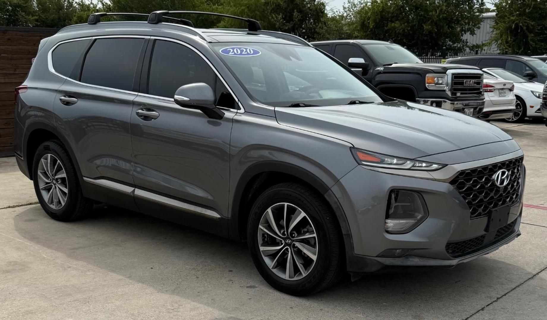 2020 Gray Hyundai Santa Fe Limited (5NMS53AD7LH) with an Theta II 2.4L I-4 gasoline direct injection engine, located at 2401 E Main St., Grand Prairie, TX, 75050, (972) 262-4440, 32.748981, -96.969643 - Photo#11