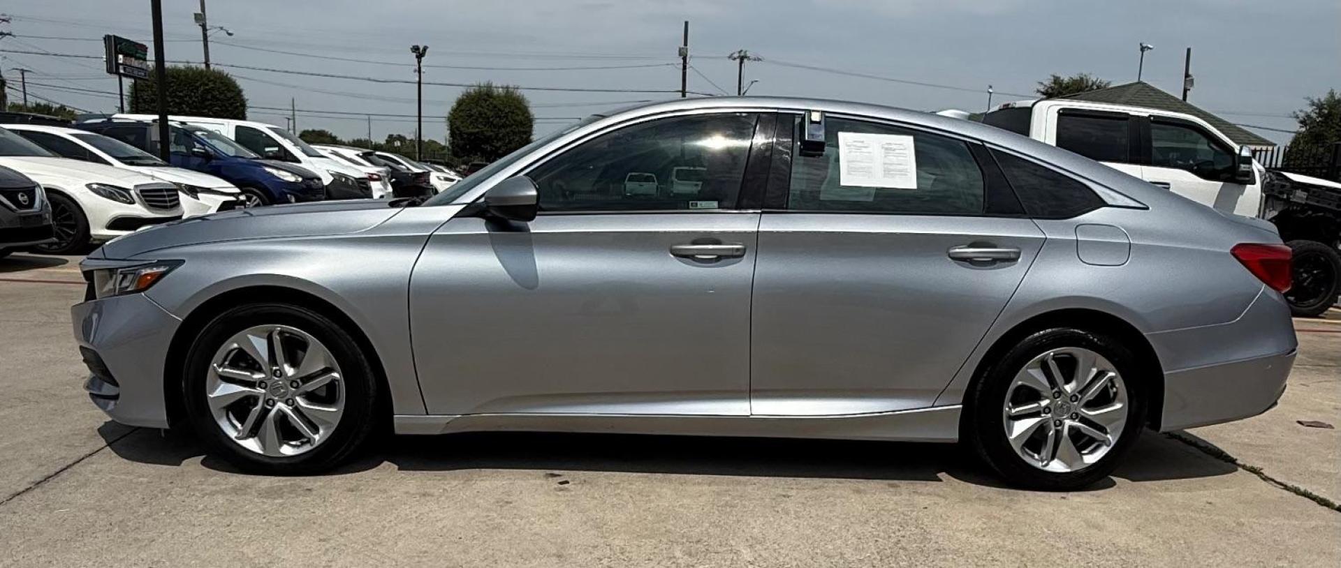 2018 Silver Honda Accord LX (1HGCV1F13JA) with an 1.5L I-4 gasoline direct injection engine, located at 2401 E Main St., Grand Prairie, TX, 75050, (972) 262-4440, 32.748981, -96.969643 - Photo#4