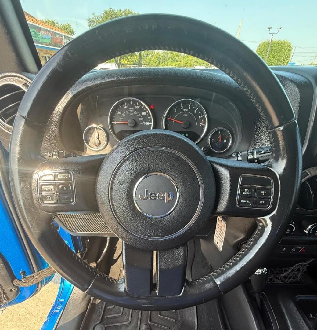 2016 Blue Jeep Wrangler Unlimited Sport (1C4BJWDG3GL) with an Pentastar 3.6L V-6 DOHC engine, located at 2401 E Main St., Grand Prairie, TX, 75050, (972) 262-4440, 32.748981, -96.969643 - Photo#15