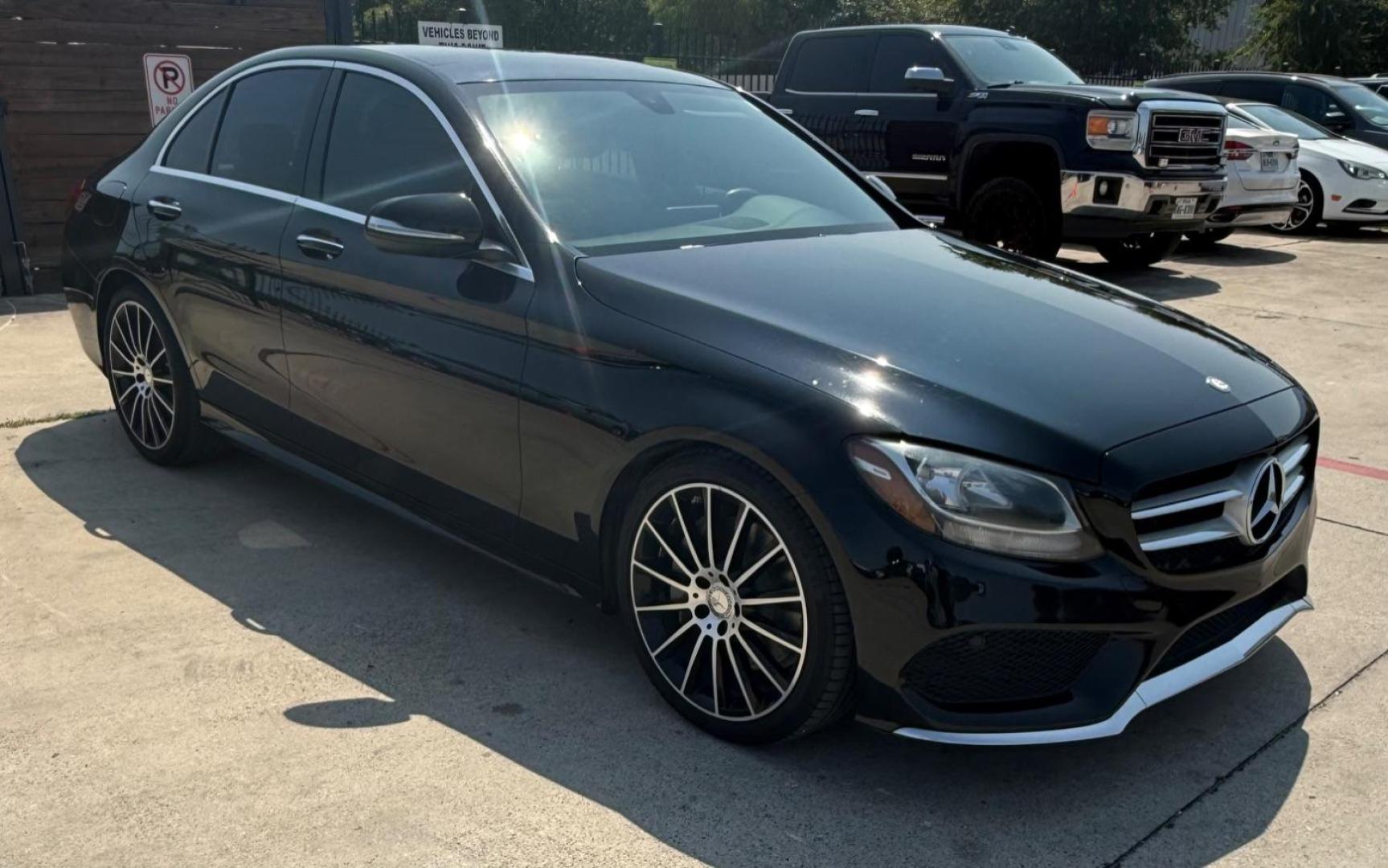 2015 Black Mercedes-Benz C 300 Sport | Luxury (55SWF4JB8FU) with an 2L I-4 gasoline direct injection engine, located at 2401 E Main St., Grand Prairie, TX, 75050, (972) 262-4440, 32.748981, -96.969643 - Photo#9