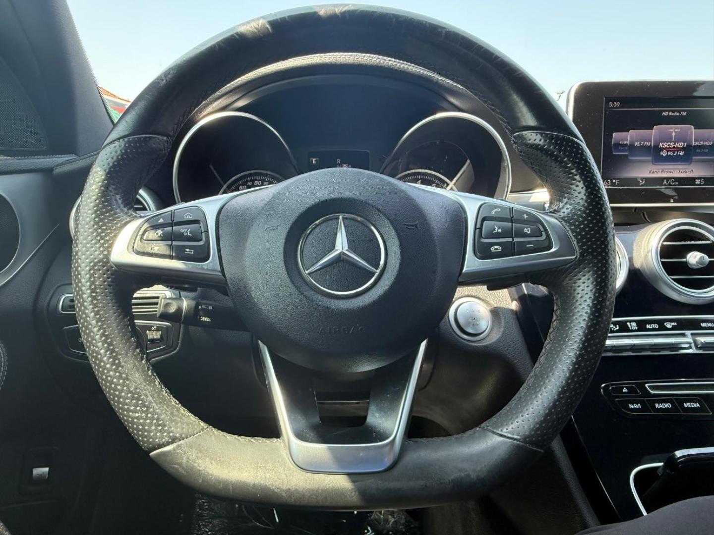 2015 Black Mercedes-Benz C 300 Sport | Luxury (55SWF4JB8FU) with an 2L I-4 gasoline direct injection engine, located at 2401 E Main St., Grand Prairie, TX, 75050, (972) 262-4440, 32.748981, -96.969643 - Photo#14