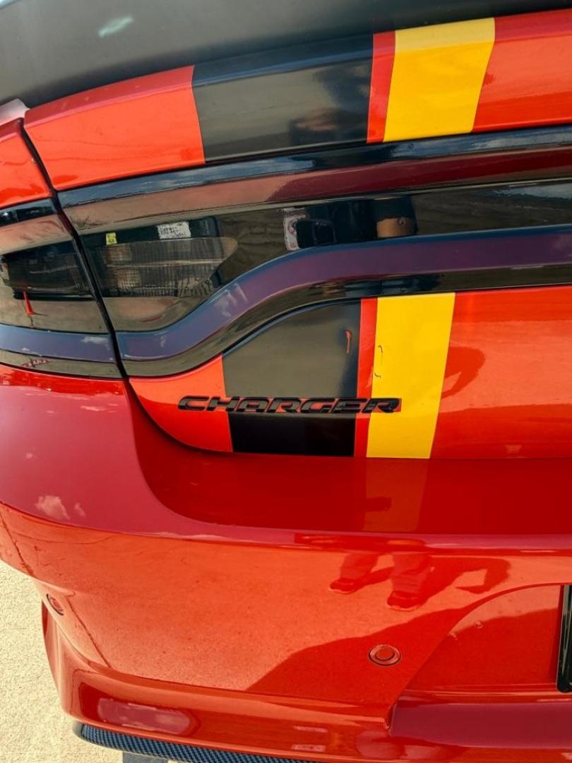 2019 Orange Dodge Charger Scat Pack RWD (2C3CDXGJ2KH) with an HEMI 6.4L V-8 premium unleaded engine, located at 2401 E Main St., Grand Prairie, TX, 75050, (972) 262-4440, 32.748981, -96.969643 - Photo#10