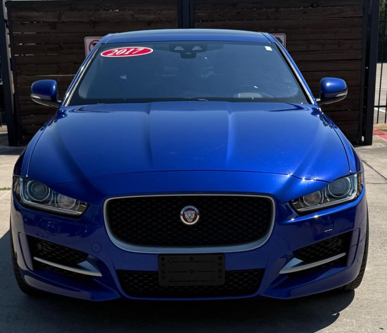 2017 Blue Jaguar XE 35t R-Sport (SAJAL4BV7HA) with an 3L V-6 gasoline direct injection engine, located at 2401 E Main St., Grand Prairie, TX, 75050, (972) 262-4440, 32.748981, -96.969643 - Photo#1