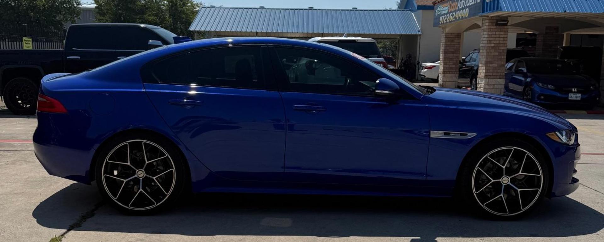 2017 Blue Jaguar XE 35t R-Sport (SAJAL4BV7HA) with an 3L V-6 gasoline direct injection engine, located at 2401 E Main St., Grand Prairie, TX, 75050, (972) 262-4440, 32.748981, -96.969643 - Photo#5