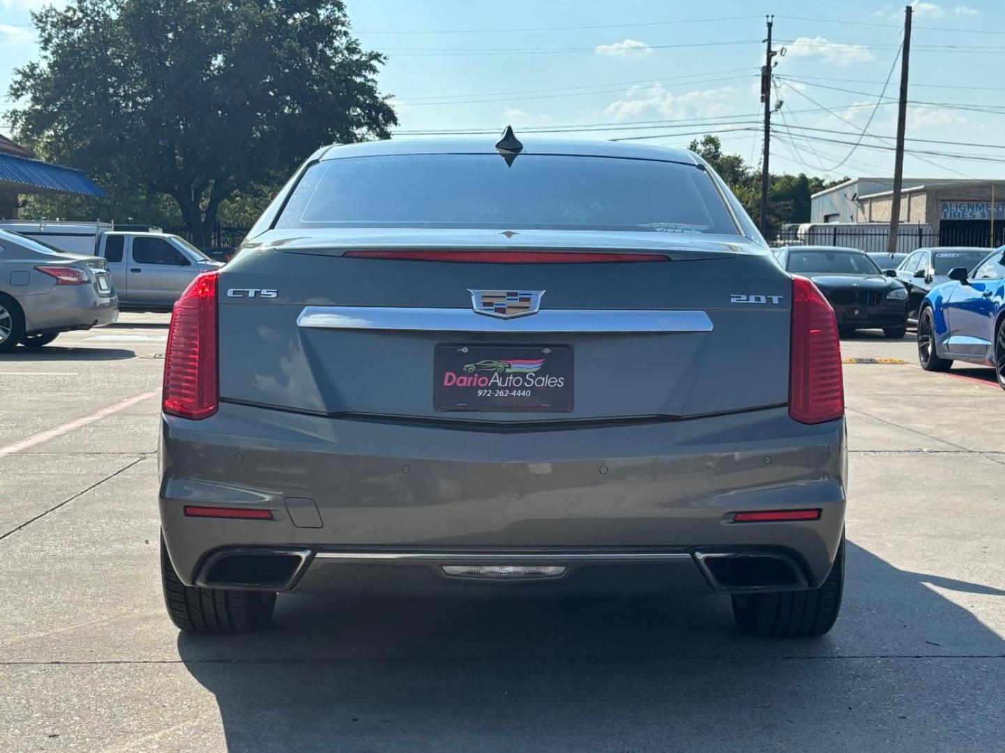 2016 Gray Cadillac CTS Standard (1G6AP5SX5G0) with an 2L I-4 gasoline direct injection engine, located at 2401 E Main St., Grand Prairie, TX, 75050, (972) 262-4440, 32.748981, -96.969643 - Photo#6
