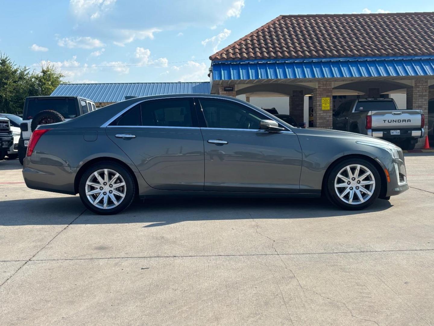 2016 Gray Cadillac CTS Standard (1G6AP5SX5G0) with an 2L I-4 gasoline direct injection engine, located at 2401 E Main St., Grand Prairie, TX, 75050, (972) 262-4440, 32.748981, -96.969643 - Photo#8