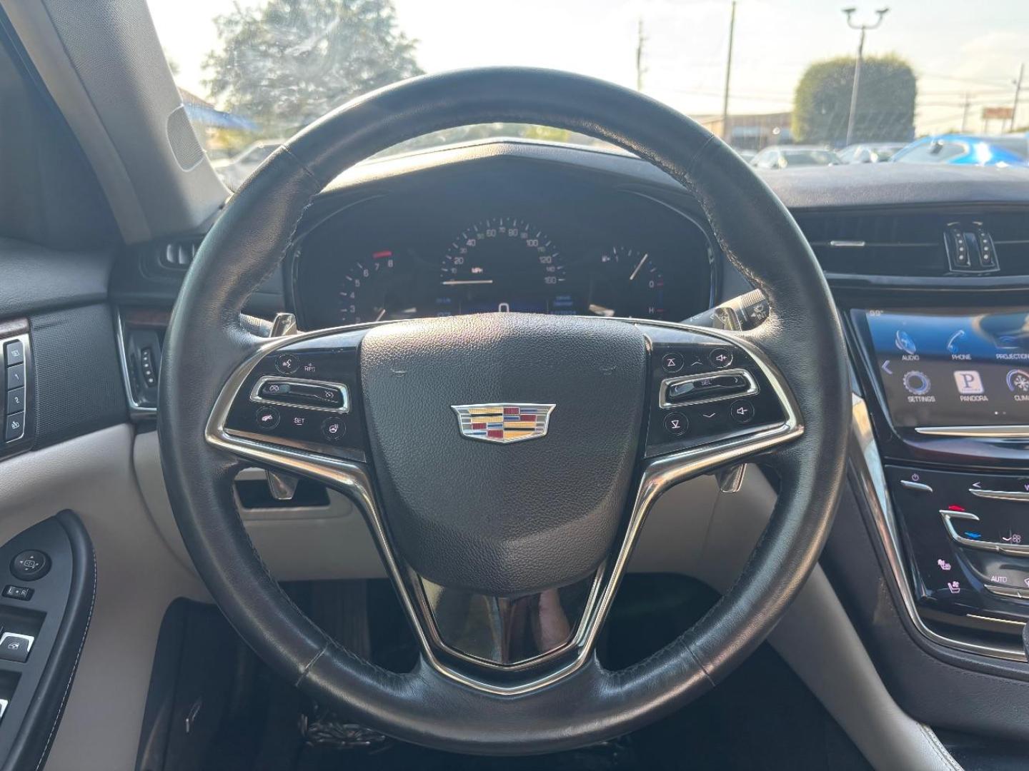 2016 Gray Cadillac CTS Standard (1G6AP5SX5G0) with an 2L I-4 gasoline direct injection engine, located at 2401 E Main St., Grand Prairie, TX, 75050, (972) 262-4440, 32.748981, -96.969643 - Photo#9