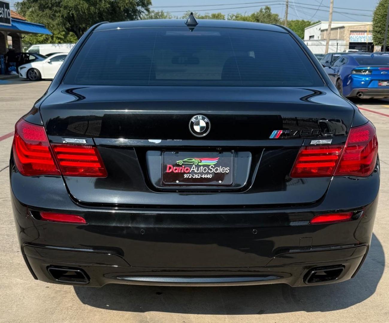 2015 Black BMW 750Li R (WBAYE8C56FD) , located at 2401 E Main St., Grand Prairie, TX, 75050, (972) 262-4440, 32.748981, -96.969643 - Photo#6