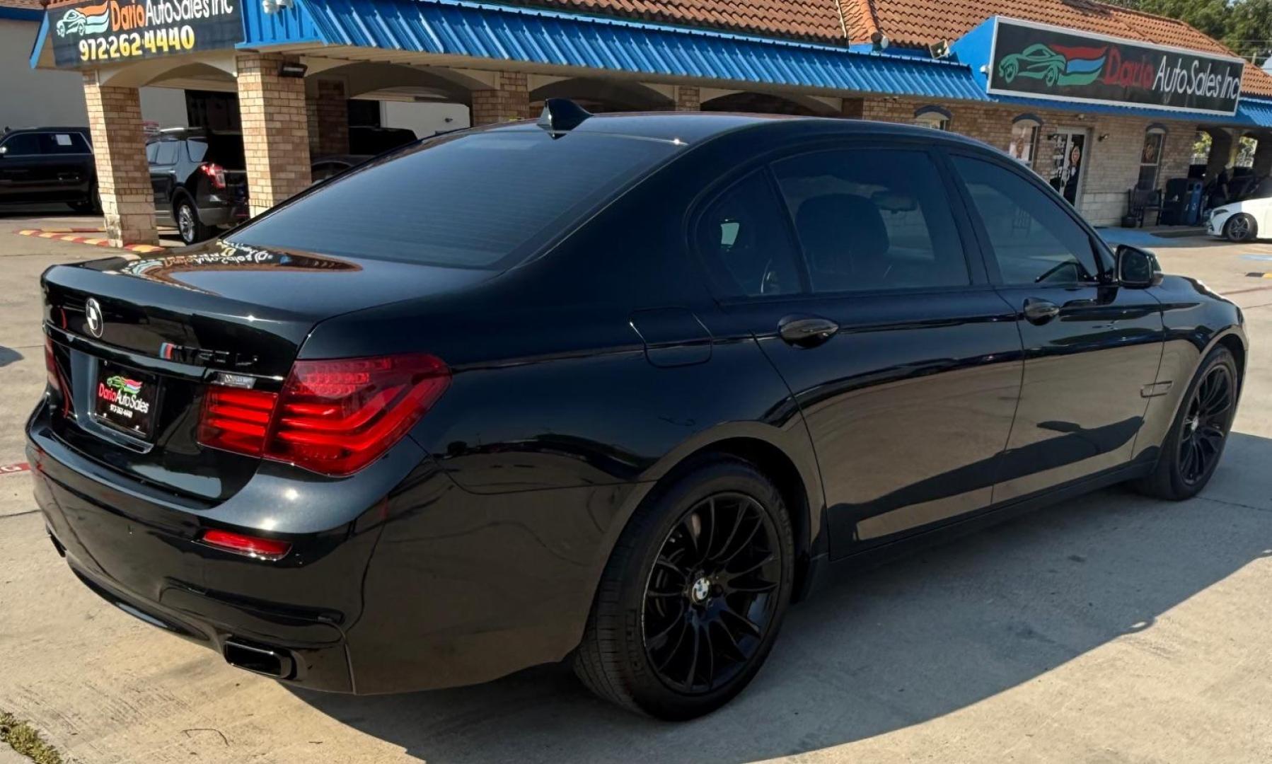 2015 Black BMW 750Li R (WBAYE8C56FD) , located at 2401 E Main St., Grand Prairie, TX, 75050, (972) 262-4440, 32.748981, -96.969643 - Photo#9