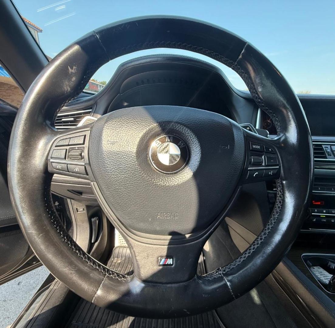 2015 Black BMW 750Li R (WBAYE8C56FD) , located at 2401 E Main St., Grand Prairie, TX, 75050, (972) 262-4440, 32.748981, -96.969643 - Photo#21