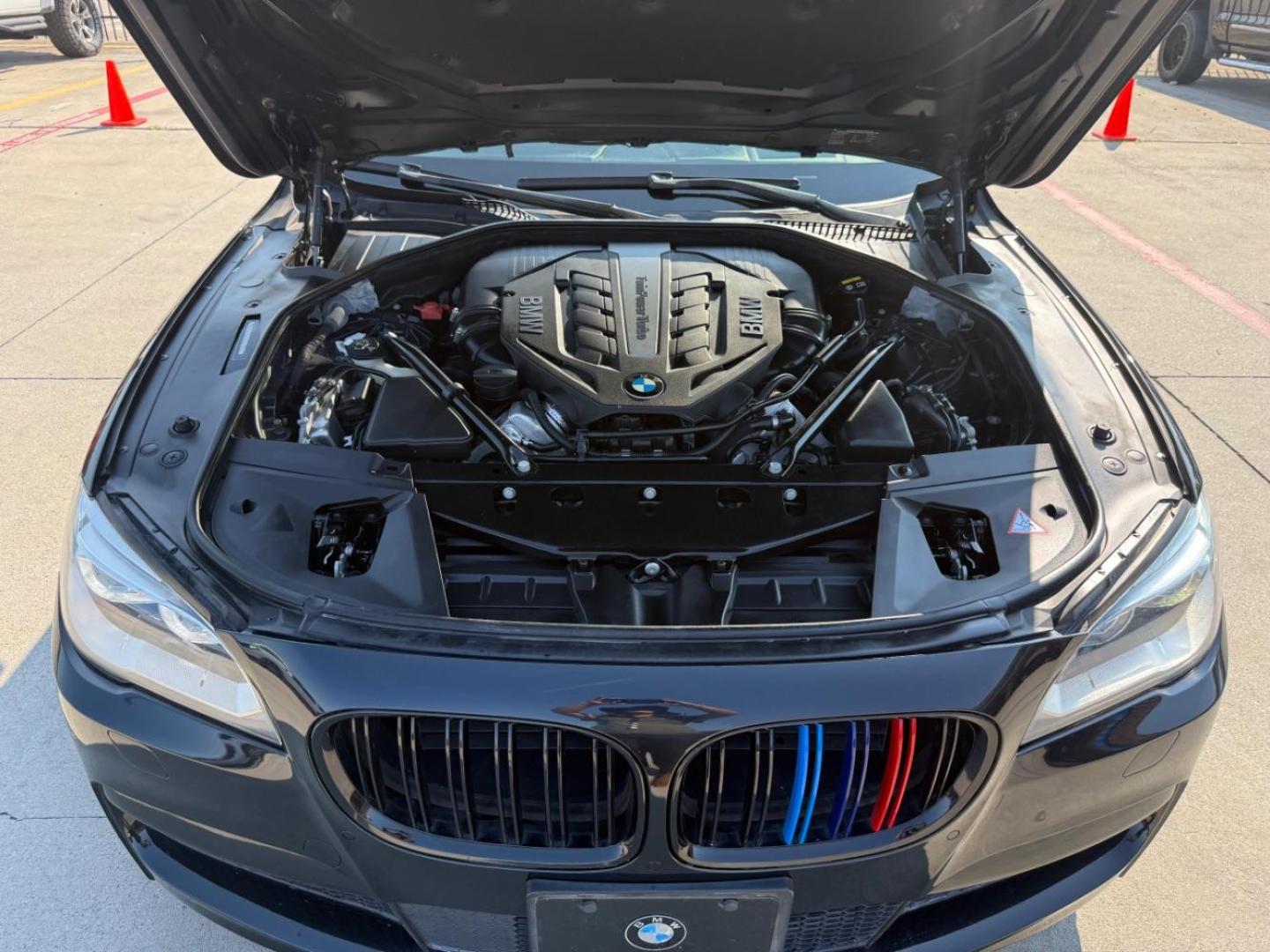 2015 Black BMW 750Li R (WBAYE8C56FD) , located at 2401 E Main St., Grand Prairie, TX, 75050, (972) 262-4440, 32.748981, -96.969643 - Photo#38