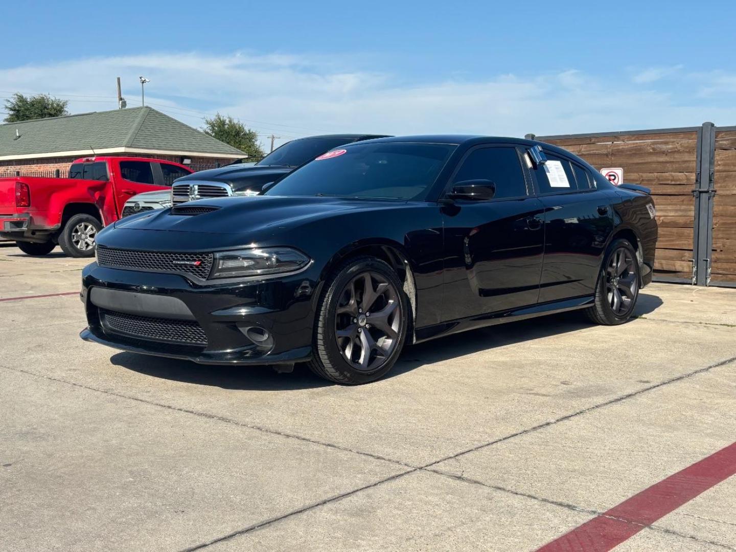 2019 Black Dodge Charger GT RWD (2C3CDXHG6KH) with an Pentastar 3.6L V-6 DOHC engine, located at 2401 E Main St., Grand Prairie, TX, 75050, (972) 262-4440, 32.748981, -96.969643 - Photo#3