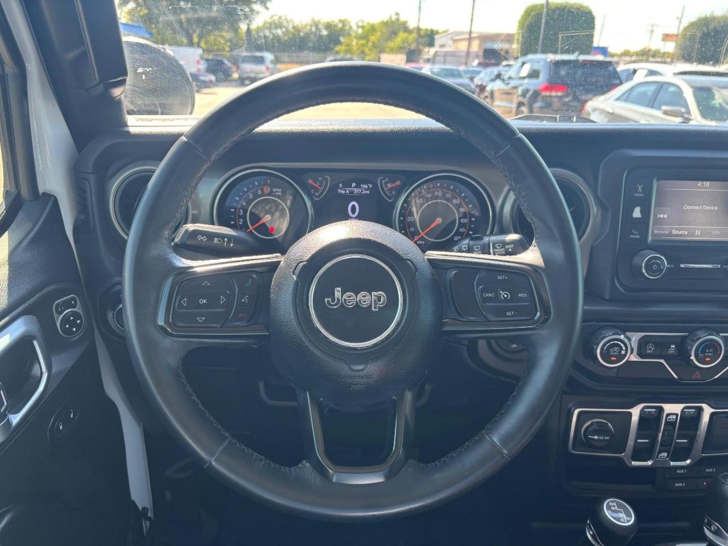 2018 White Jeep Wrangler Unlimited Sport S 4x4 (1C4HJXDG1JW) , located at 2401 E Main St., Grand Prairie, TX, 75050, (972) 262-4440, 32.748981, -96.969643 - Photo#8