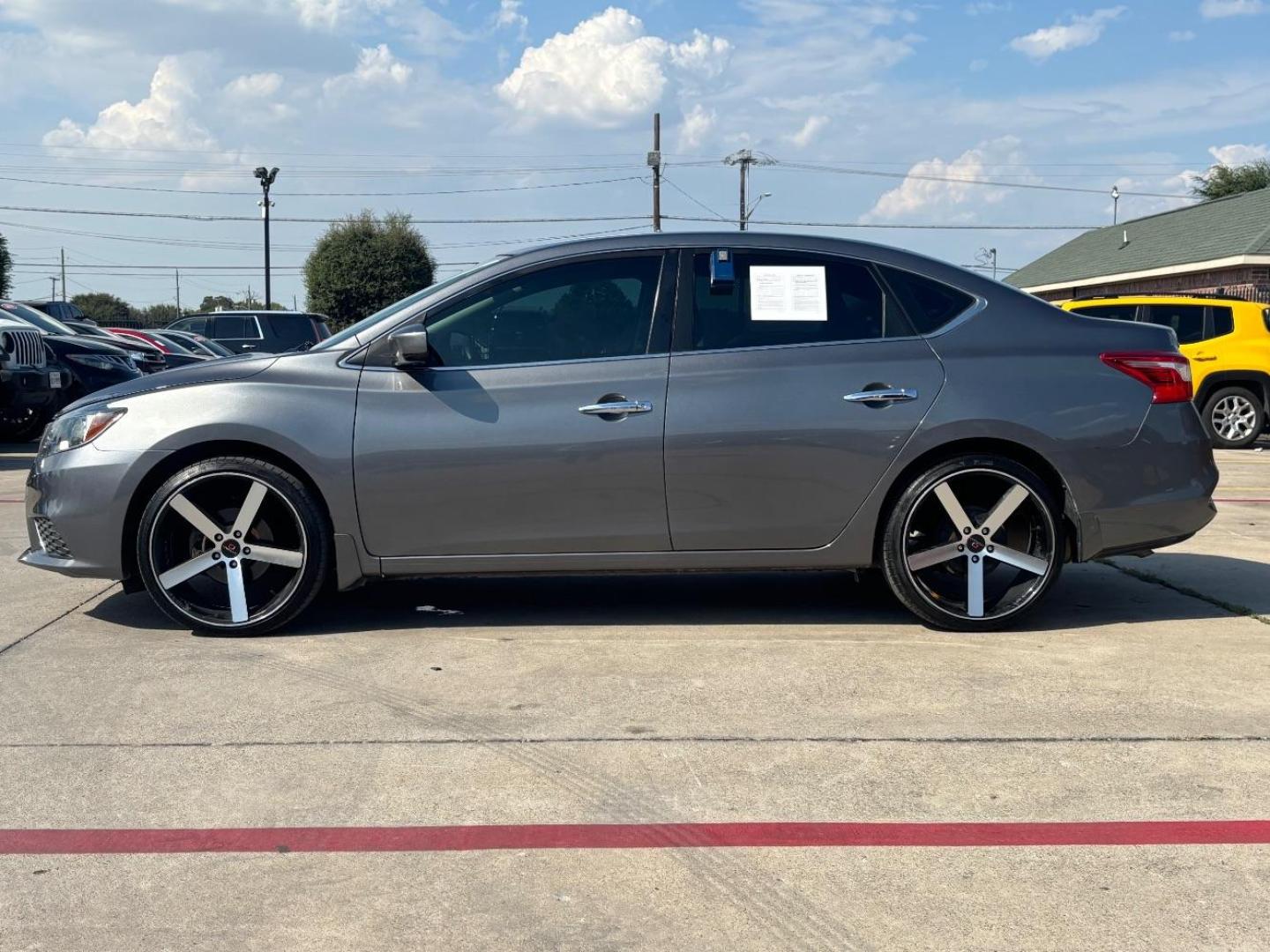 2017 Gray Nissan Sentra S (3N1AB7AP9HY) with an 1.8L I-4 DOHC engine, located at 2401 E Main St., Grand Prairie, TX, 75050, (972) 262-4440, 32.748981, -96.969643 - Photo#4