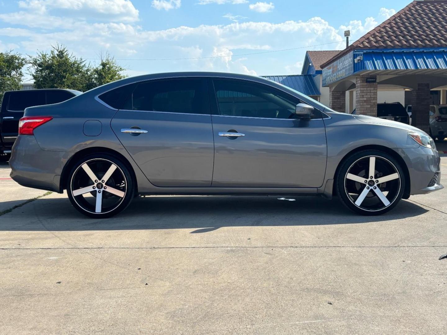 2017 Gray Nissan Sentra S (3N1AB7AP9HY) with an 1.8L I-4 DOHC engine, located at 2401 E Main St., Grand Prairie, TX, 75050, (972) 262-4440, 32.748981, -96.969643 - Photo#8