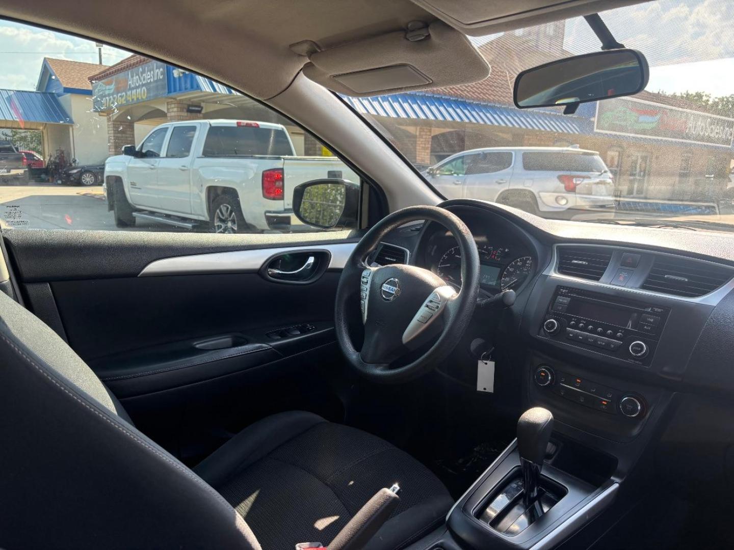 2017 Gray Nissan Sentra S (3N1AB7AP9HY) with an 1.8L I-4 DOHC engine, located at 2401 E Main St., Grand Prairie, TX, 75050, (972) 262-4440, 32.748981, -96.969643 - Photo#14