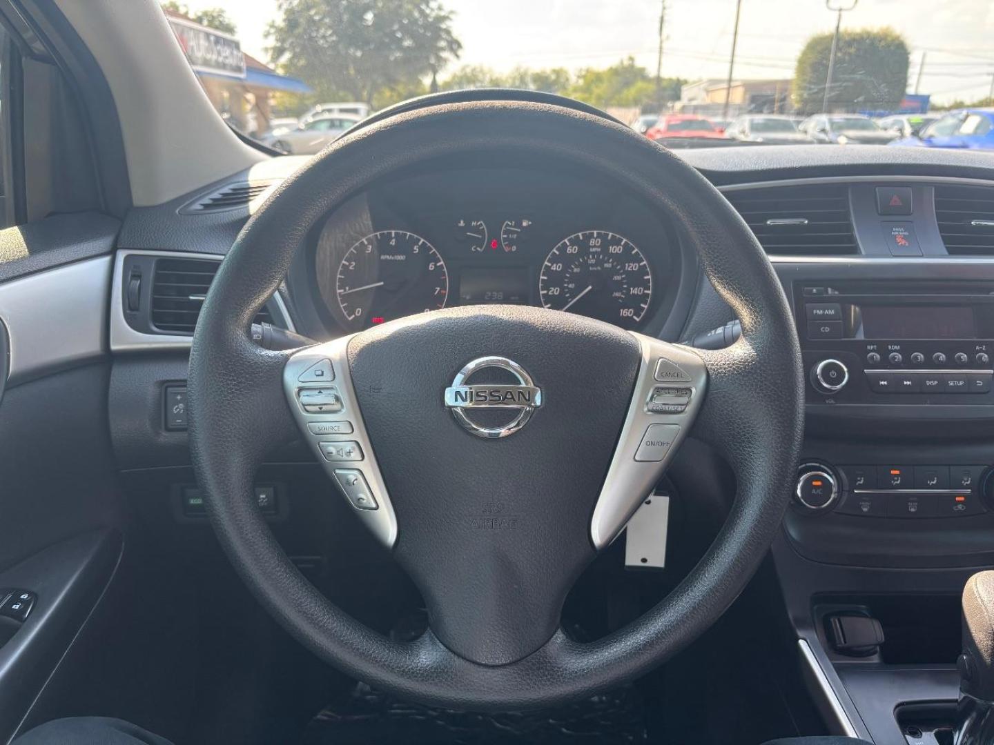 2017 Gray Nissan Sentra (3N1AB7AP9HY) with an 1.8L I-4 DOHC engine, located at 2401 E Main St., Grand Prairie, TX, 75050, (972) 262-4440, 32.748981, -96.969643 - Photo#2