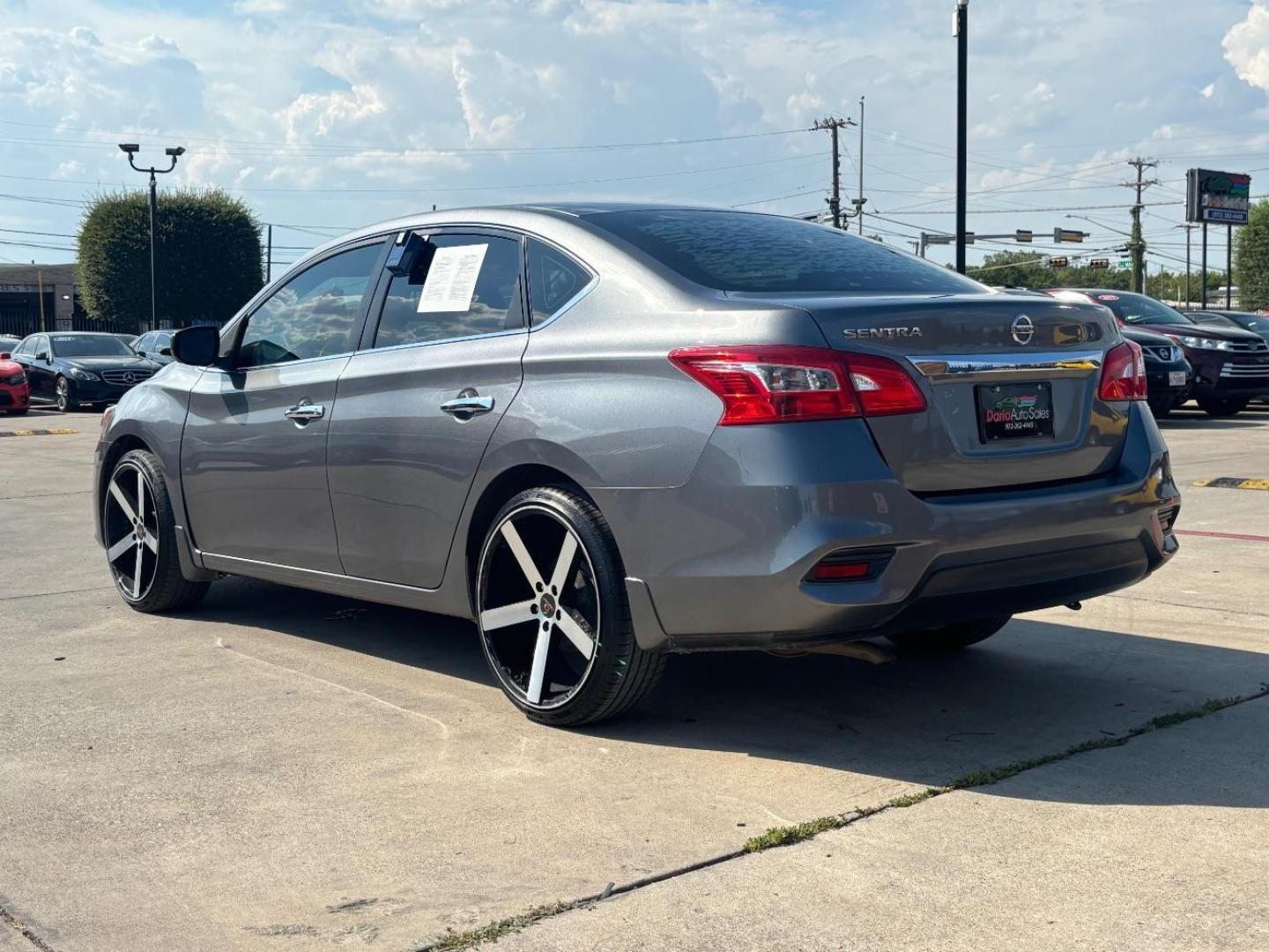 2017 Gray Nissan Sentra (3N1AB7AP9HY) with an 1.8L I-4 DOHC engine, located at 2401 E Main St., Grand Prairie, TX, 75050, (972) 262-4440, 32.748981, -96.969643 - Photo#11