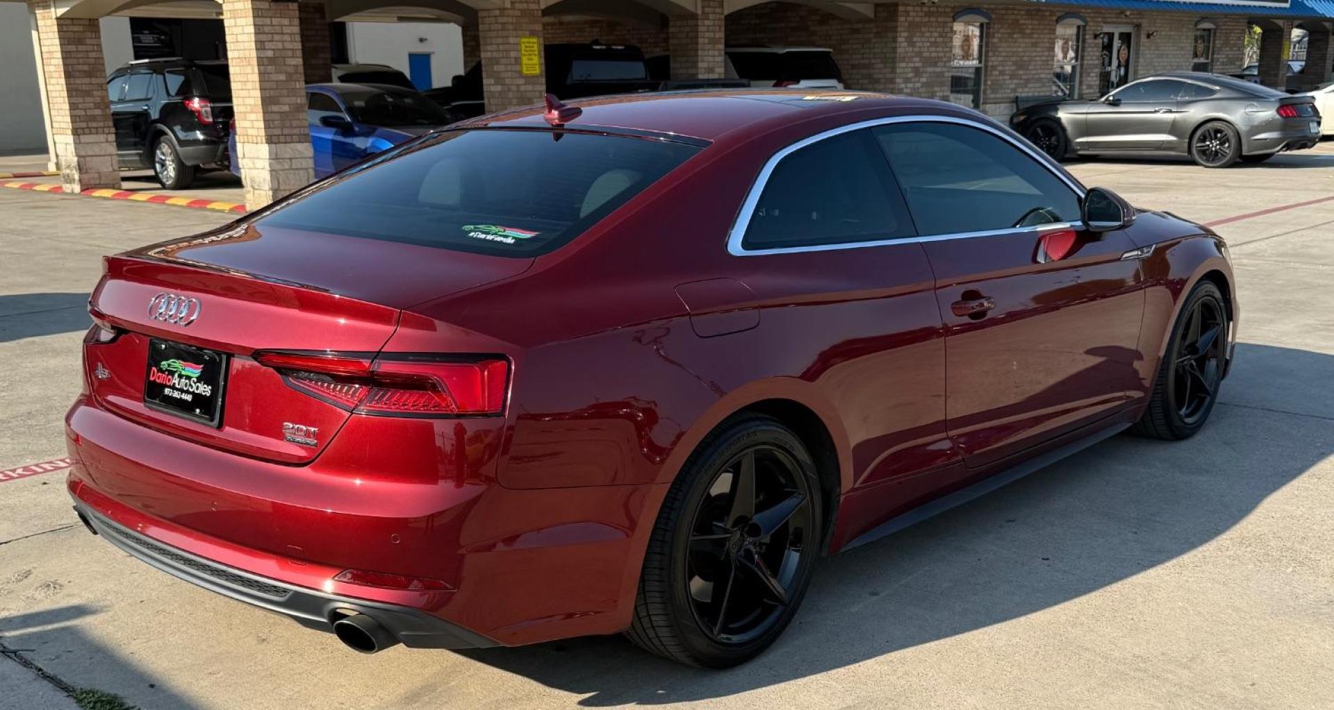 2018 Red Audi A5 2.0T Premium (WAUTNAF56JA) with an 2L I-4 gasoline direct injection engine, located at 2401 E Main St., Grand Prairie, TX, 75050, (972) 262-4440, 32.748981, -96.969643 - Photo#12