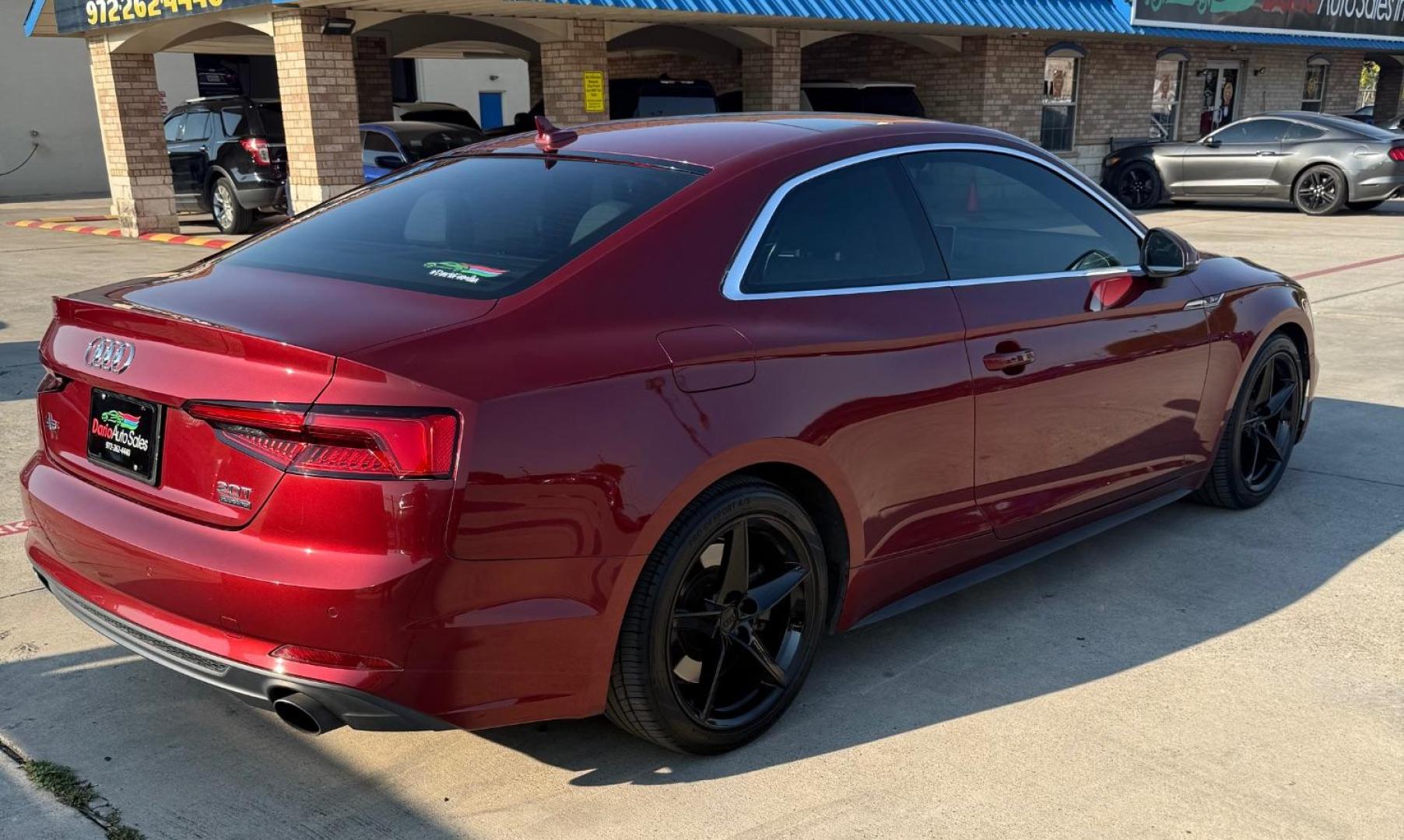 2018 Red Audi A5 2.0T Premium (WAUTNAF56JA) with an 2L I-4 gasoline direct injection engine, located at 2401 E Main St., Grand Prairie, TX, 75050, (972) 262-4440, 32.748981, -96.969643 - Photo#13
