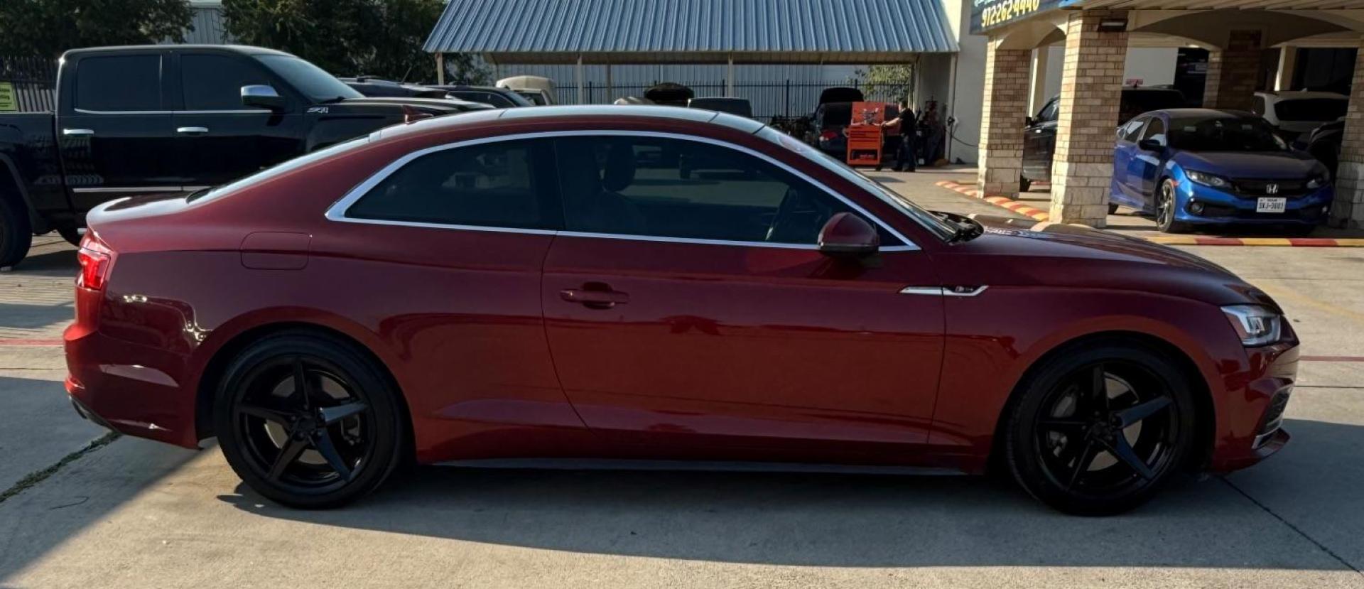 2018 Red Audi A5 2.0T Premium (WAUTNAF56JA) with an 2L I-4 gasoline direct injection engine, located at 2401 E Main St., Grand Prairie, TX, 75050, (972) 262-4440, 32.748981, -96.969643 - Photo#14