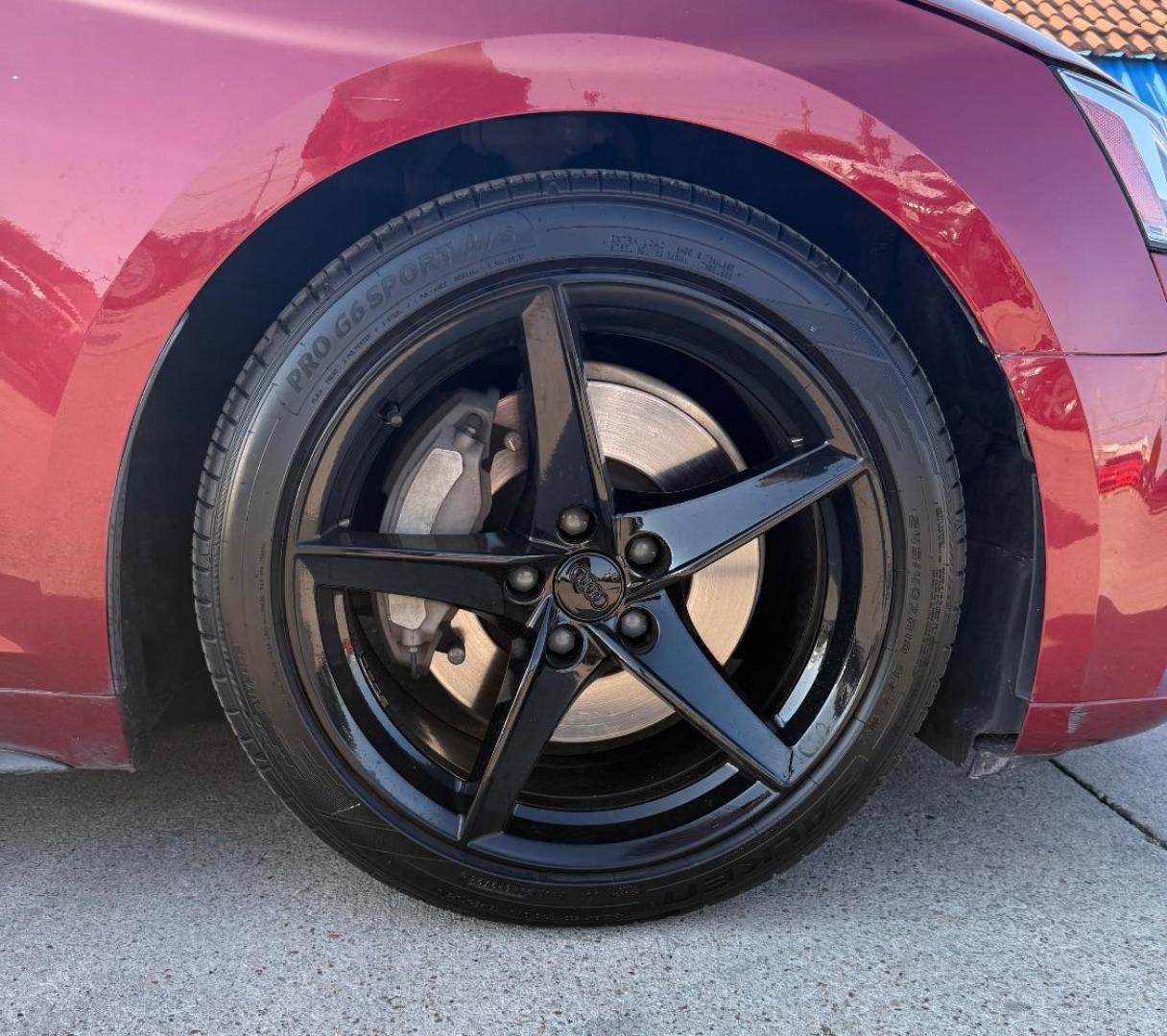 2018 Red Audi A5 2.0T Premium (WAUTNAF56JA) with an 2L I-4 gasoline direct injection engine, located at 2401 E Main St., Grand Prairie, TX, 75050, (972) 262-4440, 32.748981, -96.969643 - Photo#15