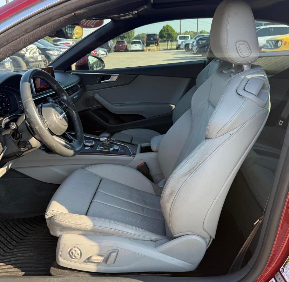 2018 Red Audi A5 2.0T Premium (WAUTNAF56JA) with an 2L I-4 gasoline direct injection engine, located at 2401 E Main St., Grand Prairie, TX, 75050, (972) 262-4440, 32.748981, -96.969643 - Photo#20