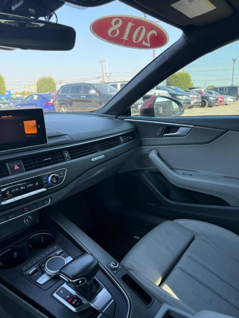 2018 Red Audi A5 2.0T Premium (WAUTNAF56JA) with an 2L I-4 gasoline direct injection engine, located at 2401 E Main St., Grand Prairie, TX, 75050, (972) 262-4440, 32.748981, -96.969643 - Photo#30